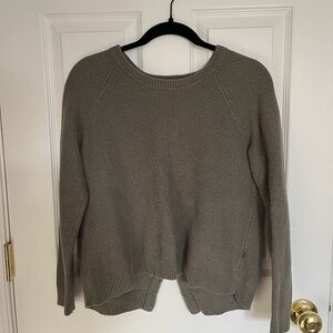 Madewell Olive Crewneck Knit Sweater